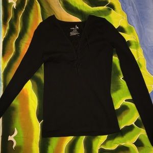 Free people black intimate right long sleeve